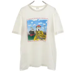 Panama S･T･A･R 90s オールド 半袖 シングルステッチ Tシャツ L ホワイト Panama S･T･A･R 丸胴 メンズ