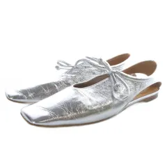 ピッピシック PIPPICHIC AMBER COCO 8 フラットシューズ パンプス スクエアトゥ 36.5 シルバー色