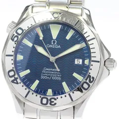 オメガ OMEGA 2255.80 シーマスター300 デイト 自動巻き メンズ保証書  
