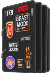新品 OneTigris ワッペン ホルダ ブック ノートブック式 ー ベース マジックテープ 収納 ベルクロ ボード アルバム式 両面 4ページ パッチ 保管 タクティカル ミリタリー パッチホルダー ベルクロボード 貼れボード ホビー用 ブラック