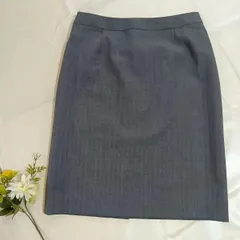 【美品】COMME CA ISM（コムサイズム）タイトスカート グレー Mサイズ
