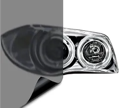 IlMondoMall ヘッドライトフィルム テールランプフィルム フォグランプフィルム 040x120cm( マットブラック,  040x120cm)