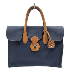 ラルフローレン　リッキー　トートバッグ　ショルダーバッグ2wayキャンバス水色 RALPH LAUREN ラルフローレン トートバッグ Ricky リッキー