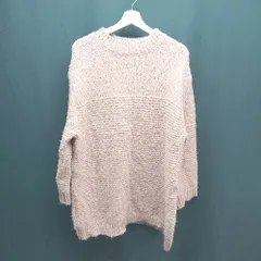 ◇ COCO DEAL ココ ディール クルーネック ケーブル 秋冬 シンプル 長袖 ニット セーター サイズ② ピンク レディース E  【1308160019276】