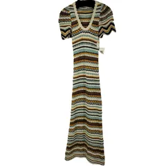 ザラ ZARA S/S かぎ網ニットワンピース レディース 表記無 