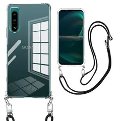 weiaoluo Xperia 5 III ケース ショルダー 耐衝撃クリア tpu バンパー 肩掛け 斜めかけ 首掛け 縄掛け SO-53B ケース A103SO SOG05スマホケース 透明 エクスペリア5III カバー ック ストラップ付き 斜めがけ 0