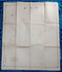 井萩町土地区画整理組合　路線図 /戦前 東京市 古地図/杉並区 上井草 井萩 下井草 荻窪周辺