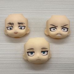 ねんどろいど リヴァイ 顔パーツ　フェイスパーツ3種セット 「通常顔」「攻撃顔「見下し顔」進撃の巨人 写真にあるもののみ　バラ売り不可