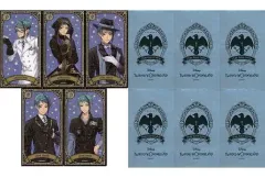 【中古】キャラカード ジェイド・リーチ カードセット ホログラム(ビジュアルカード5枚＆保護フィルム6枚セット) 「ディズニー ツイステッドワンダーランド」 ディズニーストア限定