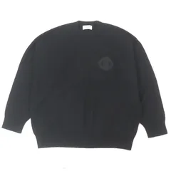 極美品□BALENCIAGA バレンシアガ 2021年製 675352 カシミヤ100％ WARDROBE UNISEX スポーティーロゴ刺繍 ニット セーター ブラック XS イタリア製 正規品 メンズのサムネイル