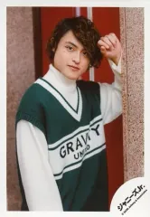 【中古】生写真(ジャニーズ) 関西ジャニーズJr./福井宏志朗/上半身・衣装緑・白・左手壁・右向き・首傾げ/「関ジュ 夢の関西アイランド 2020 in 京セラドーム大阪 ～遊びにおいでや!満足 100%～」グッズオフショット/公式生写真