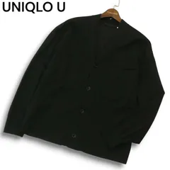 22SS★ UNIQLO U ユニクロ ユー ルメール 通年 フレンチリブ★ V ネック カーディガン Sz.M メンズ 黒