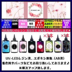 フラッシュ スーパー高粘度レジン液100g2本＋リーフドロップ超速