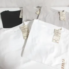 未使用 無印良品 ムジルシリョウヒン フレンチスリーブ ロング丈 Tシャツ カットソー 5点セット M-L ブラック ライトグレー ホワイト レディース 古着 中古 USED