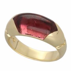 BVLGARI ブルガリ チュルタウラ ピンクトルマリン リング 750 K18 YG イエローゴールド 日本サイズ約12号 #52 Made In Italy【送料無料】指輪【中古】24471230