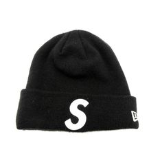 シュプリーム Supreme × ニューエラ New Era 23AW 【 S Logo Beanie  Black 】 S ロゴ 刺繍 ビーニー ニット キャップ n6936