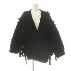 スナイデル SNIDEL モヘアレースニットコート アウター F 黒 ブラック /HK ■OS