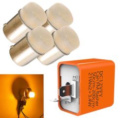 【数量限定】LEDバルブ バイク用ステルス 4個 9LED ムラのない配光 明るい 2ピン ウインカーリレー G18 セット winds ハイフラ防止 Discover ウインカーLED化