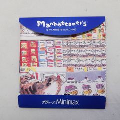 マンハッタナーズ（メガネ・スマホ拭き）単品　MAN-10 Manhattaner's (マンハッタナーズ） めがね拭き スマホ拭き クリーナー クロス 猫 ねこ