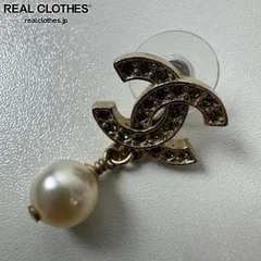 CHANEL/シャネル Ａ16 ココマーク ストーン パール ピアス 片耳