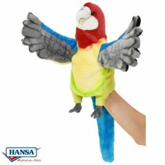 HANSA 7351 ハンドパペット ナナクサインコ 50cm EASTERN ROSELLA PUPPET BH7351 インコ ぬいぐるみ ハンサ 動物 犬 猫 鳥 アニマル 置物 人形 フィギュア 大きい マスコット 実物大 大型