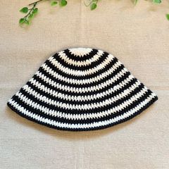 春夏用 クロシェハット バケットハット クラッシャーハット