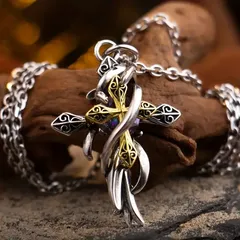 新品 クロス 十字架 ネックレス ソーンクロス シルバー ゴールド ペンダント ファッション アクセサリー メンズ レディース シンプル ロック メタル ゴシック かっこいい 韓国 韓流 Y2K