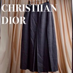 美品 Dior ヴィンテージ ロングスカート Aライン マキシ ピンク 前