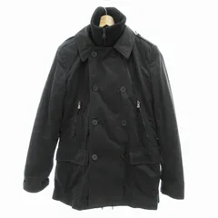 ドルチェ&ガッバーナ ドルガバ DOLCE&GABBANA MARTINI トレンチコート ジャケット 中綿インナー付 バックベルト ジップアップ ダブル 50 L 黒 ブラック /JSのサムネイル