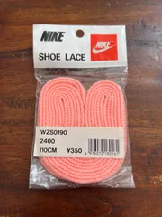 (^w^)b NIKE ナイキ 90s ビンテージ シューレース パステルピンク 110cm 新品未使用 オリジナル ヴィンテージ 当時物 靴紐 デッドストック 未開封