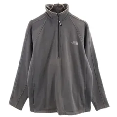 ノースフェイス NT35203 アウトドア ハーフジップ スウェット 長袖トレーナー L グレー THE NORTH FACE 裏起毛 プルオーバー メンズ 【中古】  【231008】