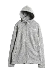 【お得なクーポン配布中!】 US企画 ノースフェイス フリース パーカー ジャケット レディース М / The North face ジャンパー フルジップ セーター ハイネック グレー