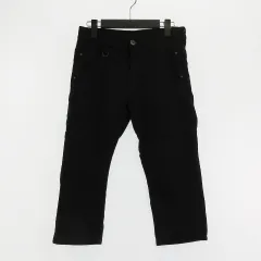 ニコルクラブフォーメン NICOLE CLUB FOR MEN パンツ テーパード クロップド丈 ハイパーストレッチ ヘリンボーン柄 レーヨン混 黒 ブラック Sのサムネイル