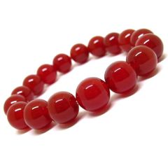 [UTA] カーネリアン 7月 誕生石 12mm 天然石 ブレスレット パワーストーン (内周17cm男性ML・女性L)