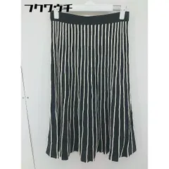 ◇ any SiS エニィスィス ウエストゴム 膝下丈 フレア ニット スカート サイズ2 ブラック レディース  【中古】 【1106110008604】
