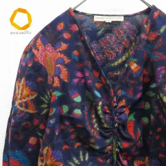 ハナエモリ HANAEMORI ヴィンテージ カットソー 総柄 869090iのサムネイル