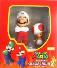 【中古】フィギュア ファイアマリオ＆キノピオ 「スーパーマリオ」 スタンダードフィギュア2