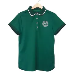 CALLAWAY(キャロウェイ) 半袖ポロシャツ サイズLL レディース美品  - グリーン×白×ダークネイビー 刺繍