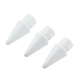 【新品・5営業日で発送】ELECOM エレコム Apple Pencil 専用 交換ペン先 第1世代 第2世代 対応 3個セット 純正ペン先に近い形状 太さ1mm ホワイト P-TIPAPS01WH