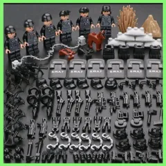 LEGO 互換 レゴ SWAT 特殊部隊 大量武器 ミニフィグ6体 豪華セット