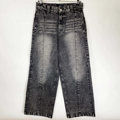【未使用】BEAMS HEART ビームスハート ブラスト シーム バギーデニムパンツ S ブラック 42-21-0098-147 メンズのサムネイル