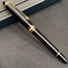 モンブラン ボールペン マイスターシュテュック キャップ式 黒 ブラック ペン先 ゴールド MONBLANC