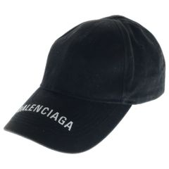 BALENCIAGA (バレンシアガ) 19AW HAT LOGO VISOR フロントロゴ刺繍 バイザー キャップ 帽子 ブラック 531588