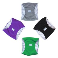 【特価セール】Teamoy マナーベルト 犬用 4点セット 男の子 メッシュ裏地 吸収層付き 防水加工生地 ウェストサイズ調整可能 マーキング防止 介護用 お漏らし対策(L2)