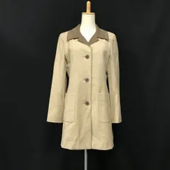 日本製★FOXEY/フォクシー★ウールロングコート【サイズ40/Women's-M-L/ライトベージュ】キュプラ裏地/ステンカラー/スプリング/Made in Japan◆XBC18L<sale>のサムネイル
