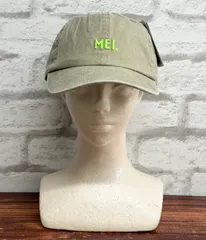 ◾️まもなく閉店！最終セール！◾️MEI メイ 刺繍ロゴ ピグメントキャップ カーキ × ライムグリーン 251-099701【69318】