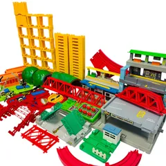 プラレール 大量まとめ売り 車両 レール セット TOMY タカラトミー 新幹線 特急 電車 複数両 まとめて コレクション 子供玩具 中古