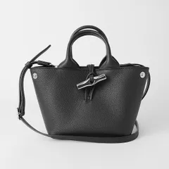 新品 ロンシャン LONGCHAMP ショルダーバッグ ル ロゾ トップハンドルバッグ XSサイズ ブラック