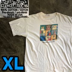 T5991 Famous Art Cats アート　Tシャツ USA製　古着