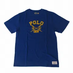 未使用品 POLO RALPH LAUREN ポロラルフローレン CWPOTSHY8020524 ポロロゴプリント Tシャツ半袖 トップス ブルー サイズ18-20
